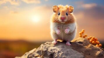 AI generated hamster high quality image photo