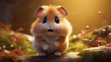 AI generated hamster high quality image photo