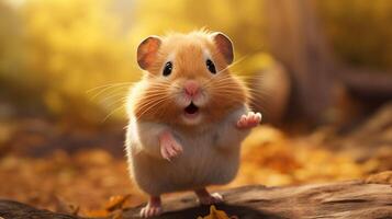 AI generated hamster high quality image photo