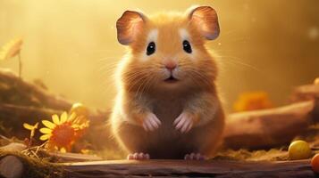 AI generated hamster high quality image photo