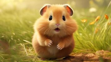 AI generated hamster high quality image photo