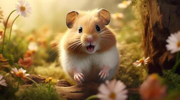 AI generated hamster high quality image photo