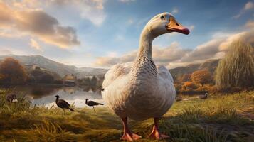 AI generated goose high quality image photo