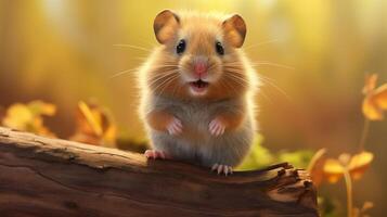 AI generated hamster high quality image photo