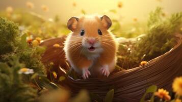 AI generated hamster high quality image photo