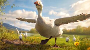 AI generated goose high quality image photo