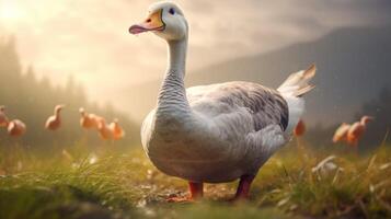 AI generated goose high quality image photo