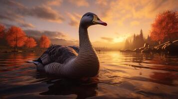 AI generated goose high quality image photo