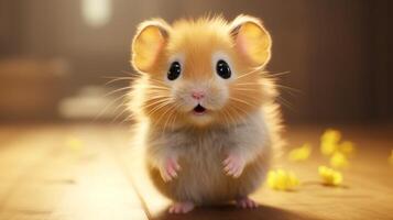 AI generated hamster high quality image photo