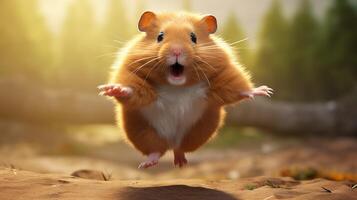 AI generated hamster high quality image photo