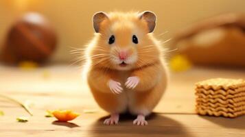 AI generated hamster high quality image photo