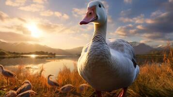 AI generated goose high quality image photo