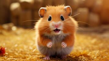 AI generated hamster high quality image photo