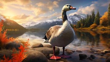 AI generated goose high quality image photo