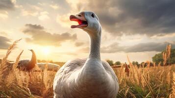 AI generated goose high quality image photo