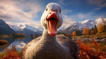 AI generated goose high quality image photo