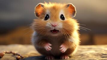 AI generated hamster high quality image photo