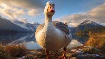 AI generated goose high quality image photo