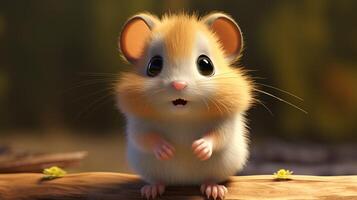 AI generated hamster high quality image photo