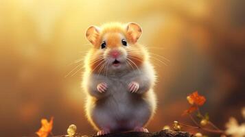 AI generated hamster high quality image photo