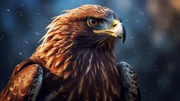 AI generated hawk high quality image photo