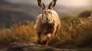 AI generated hare high quality image photo