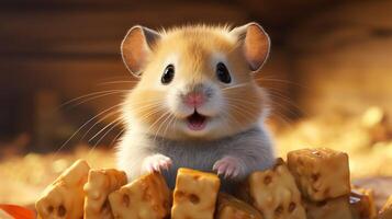 AI generated hamster high quality image photo