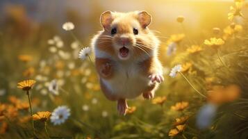 AI generated hamster high quality image photo