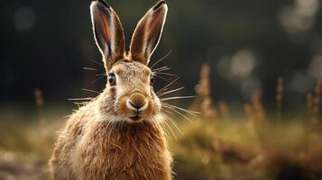 AI generated hare high quality image photo