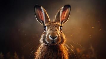 AI generated hare high quality image photo