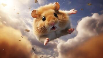 AI generated hamster high quality image photo
