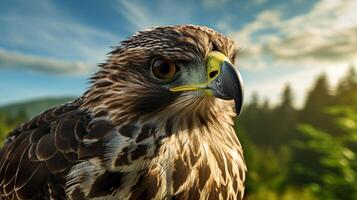 AI generated hawk high quality image photo