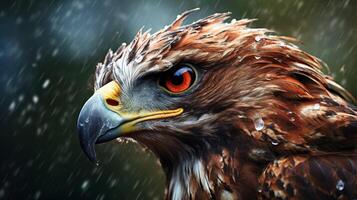 AI generated hawk high quality image photo