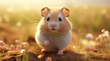 AI generated hamster high quality image photo