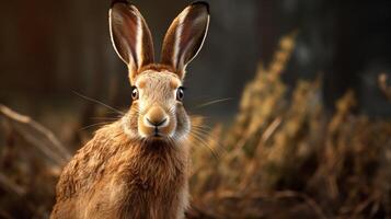 AI generated hare high quality image photo