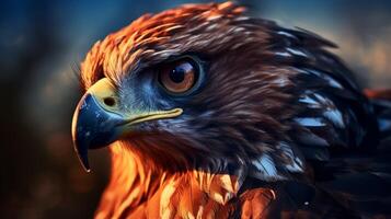 AI generated hawk high quality image photo