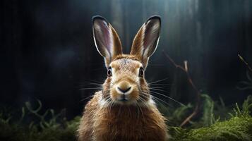 AI generated hare high quality image photo