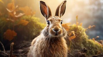 AI generated hare high quality image photo