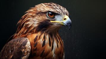 AI generated hawk high quality image photo