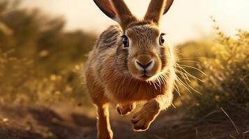 AI generated hare high quality image photo