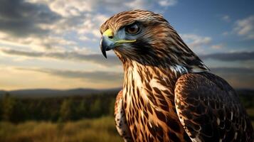 AI generated hawk high quality image photo