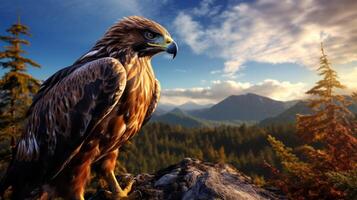 AI generated hawk high quality image photo
