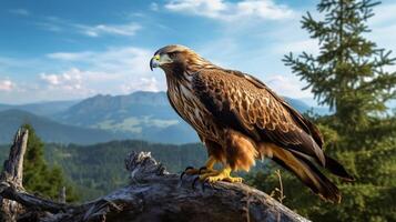 AI generated hawk high quality image photo