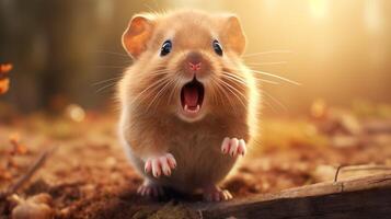 AI generated hamster high quality image photo