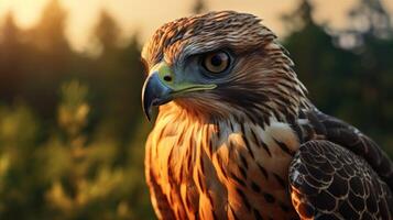 AI generated hawk high quality image photo