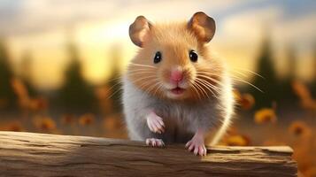 AI generated hamster high quality image photo