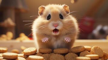 AI generated hamster high quality image photo