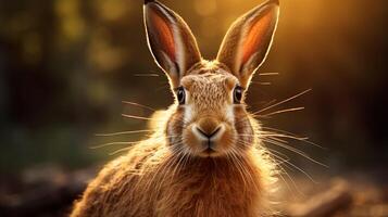 AI generated hare high quality image photo