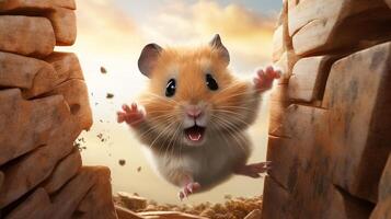 AI generated hamster high quality image photo