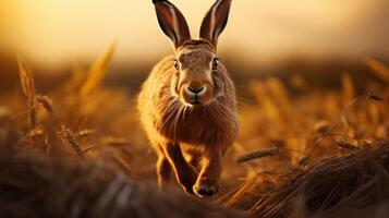 AI generated hare high quality image photo